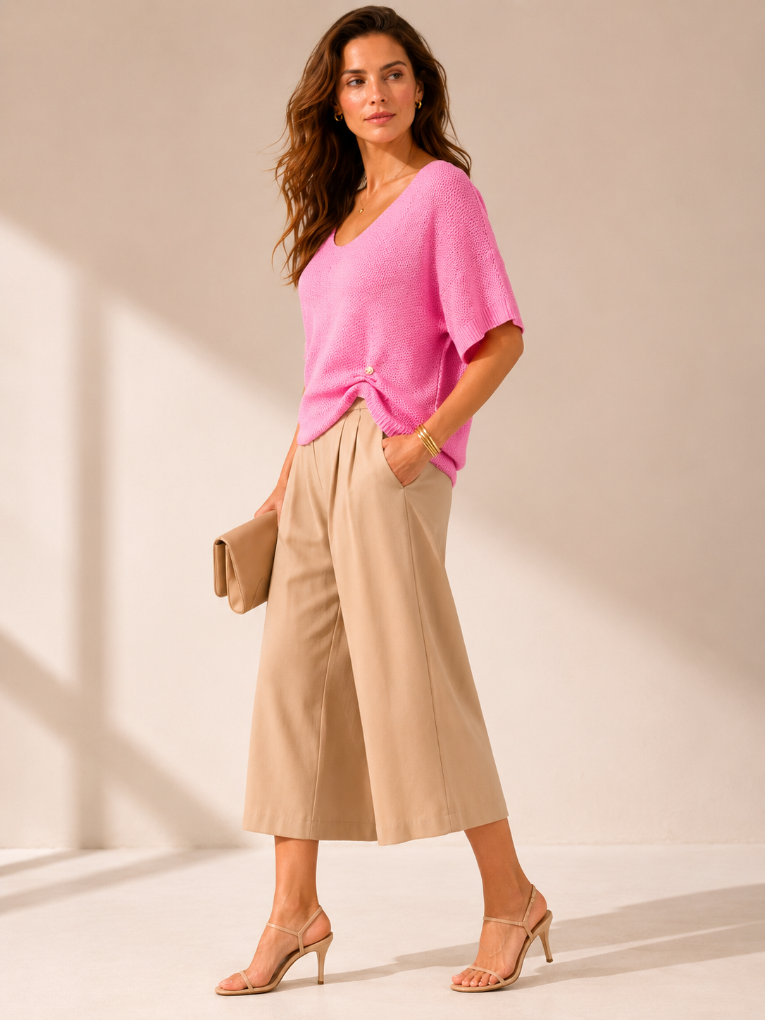 Strickshirt Rosa