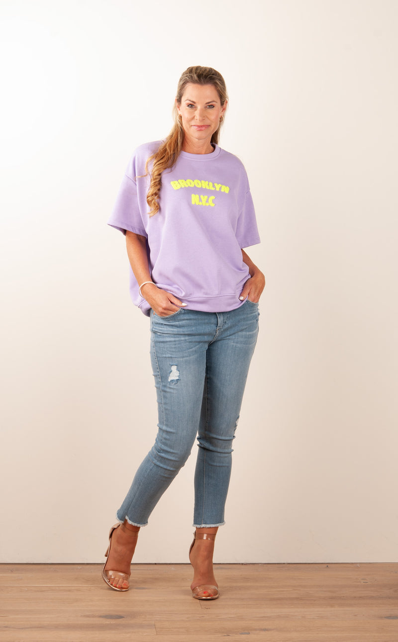 Sweatshirt „Brooklyn“ Flieder