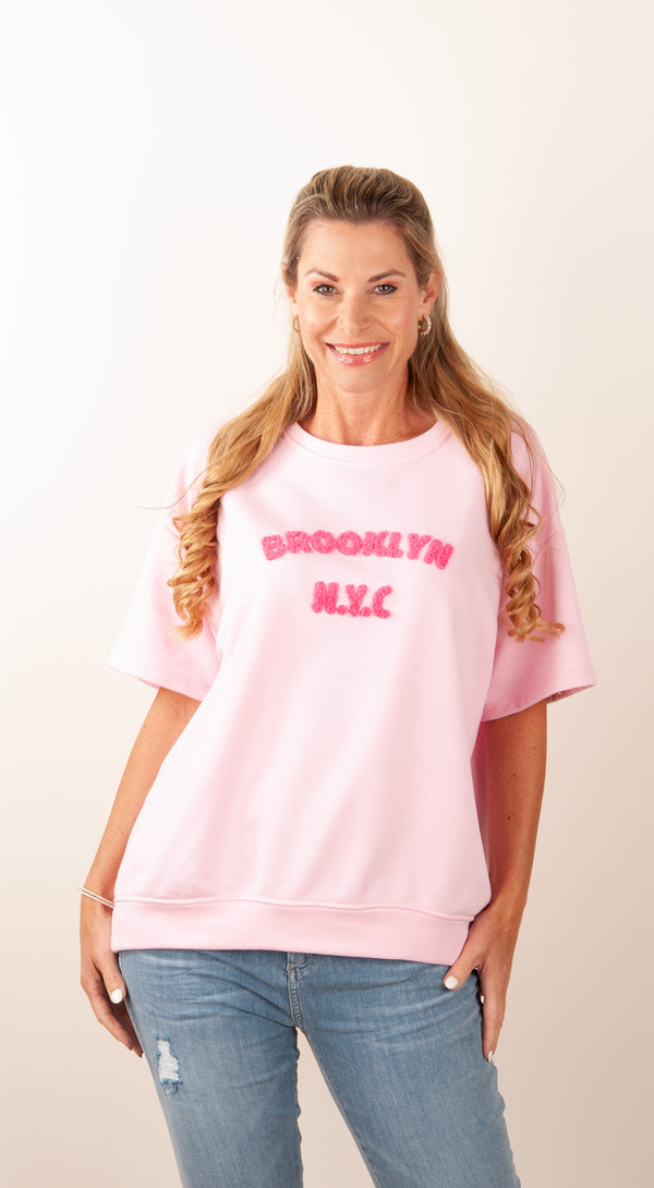 Sweatshirt „Brooklyn“ Rosa