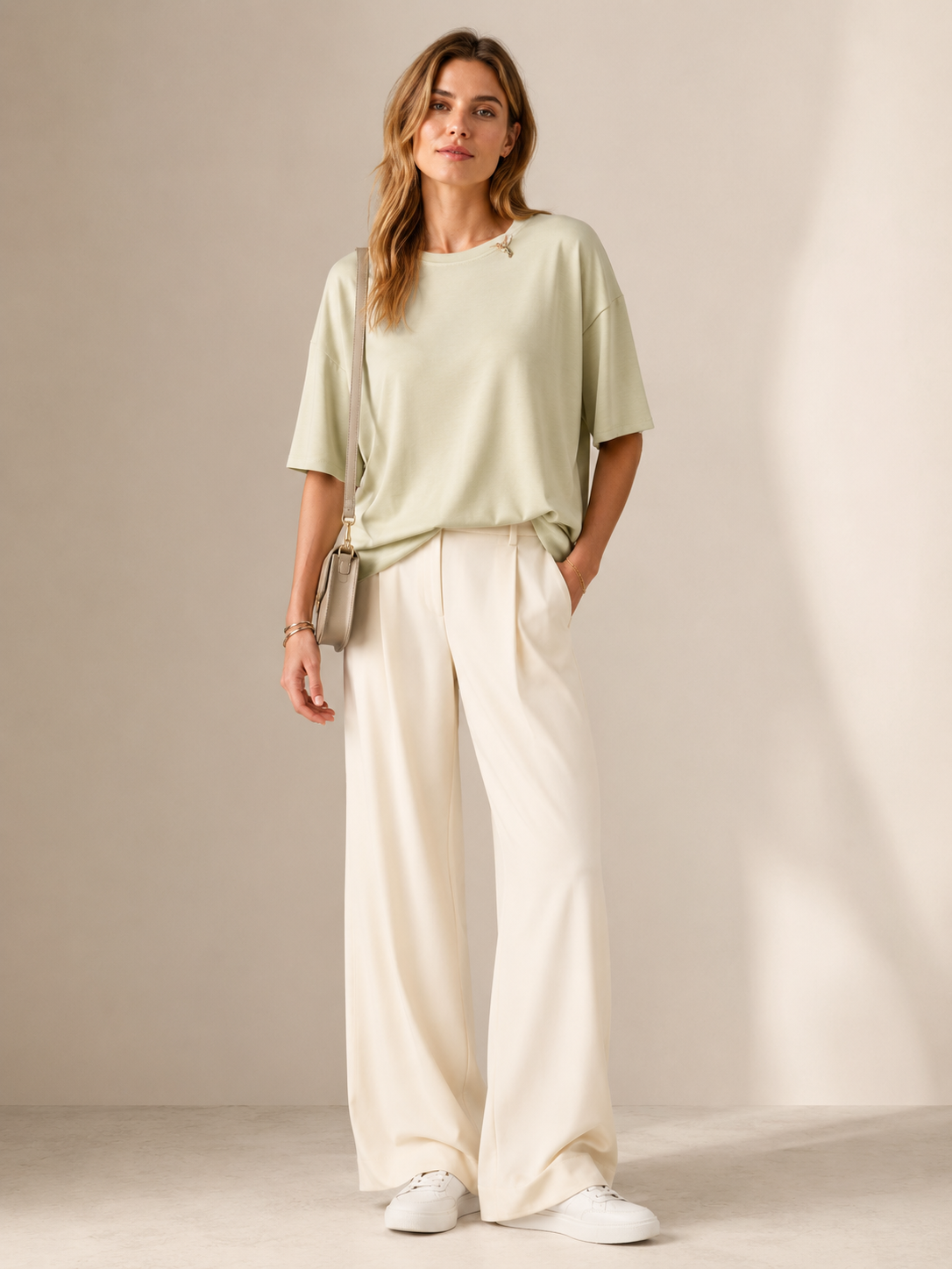 Statement-Sweatshirt Mint
