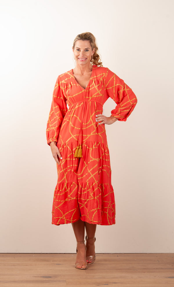 Kleid Koralle | Gold