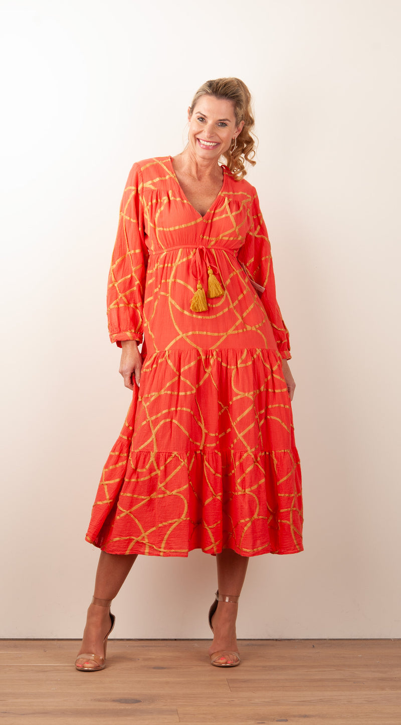 Kleid Koralle | Gold