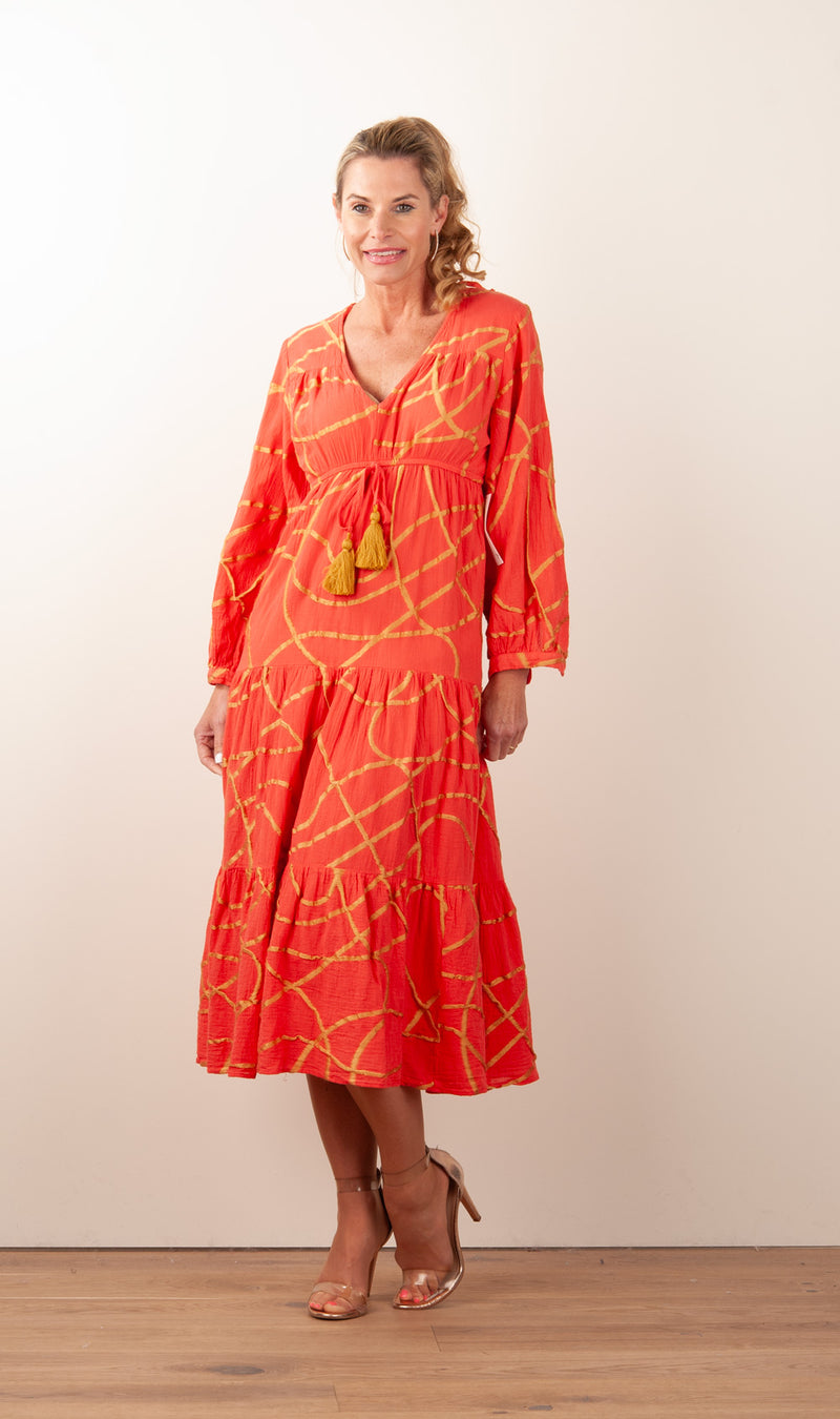 Kleid Koralle | Gold