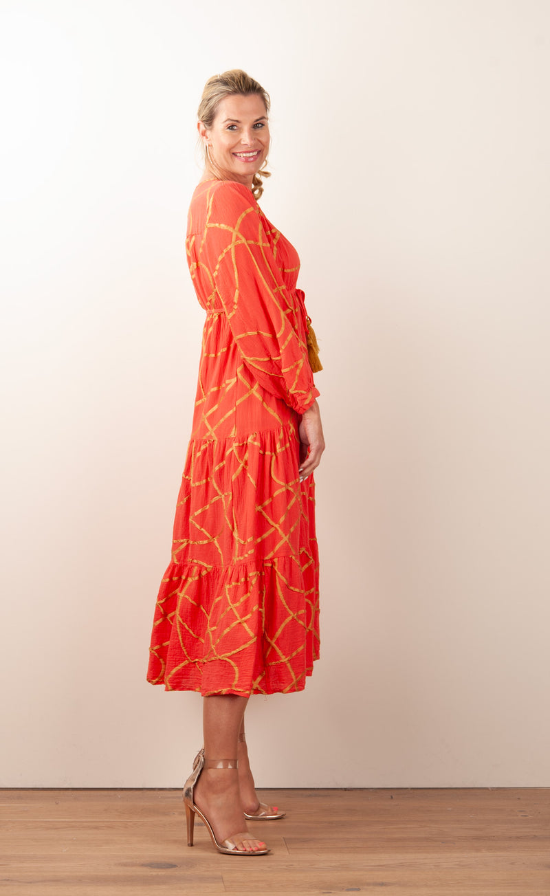 Kleid Koralle | Gold