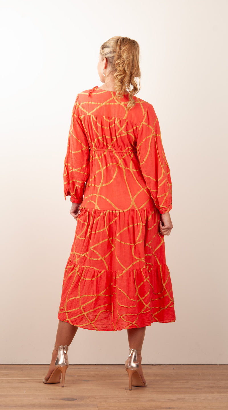 Kleid Koralle | Gold