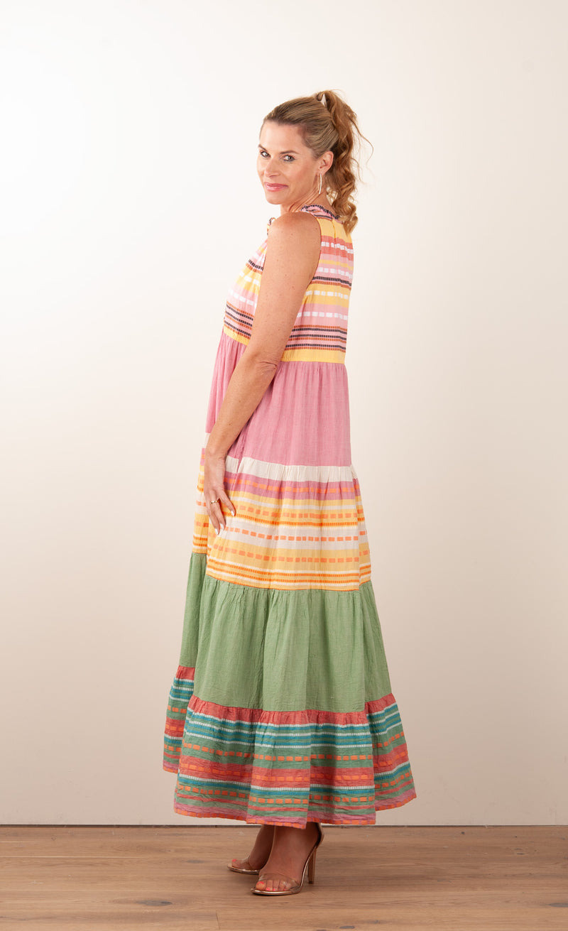 Kleid Pink | Gelb | Multicolor