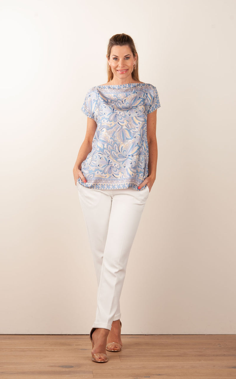 Shirt Blau | Multicolor