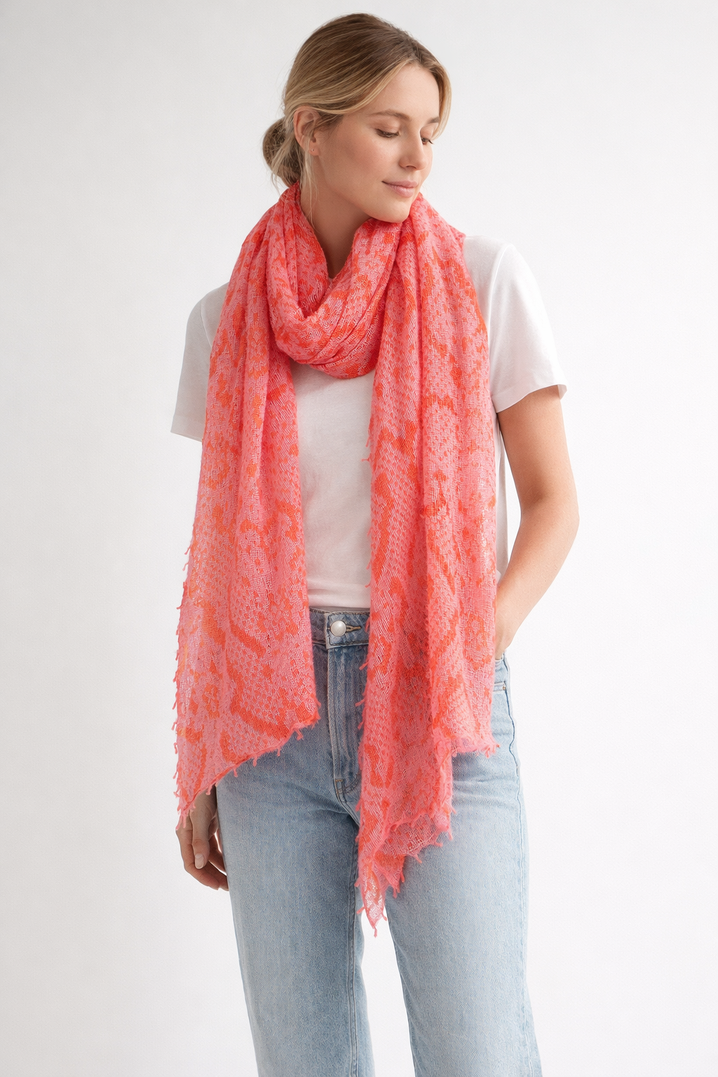 Schal Pink | Koralle