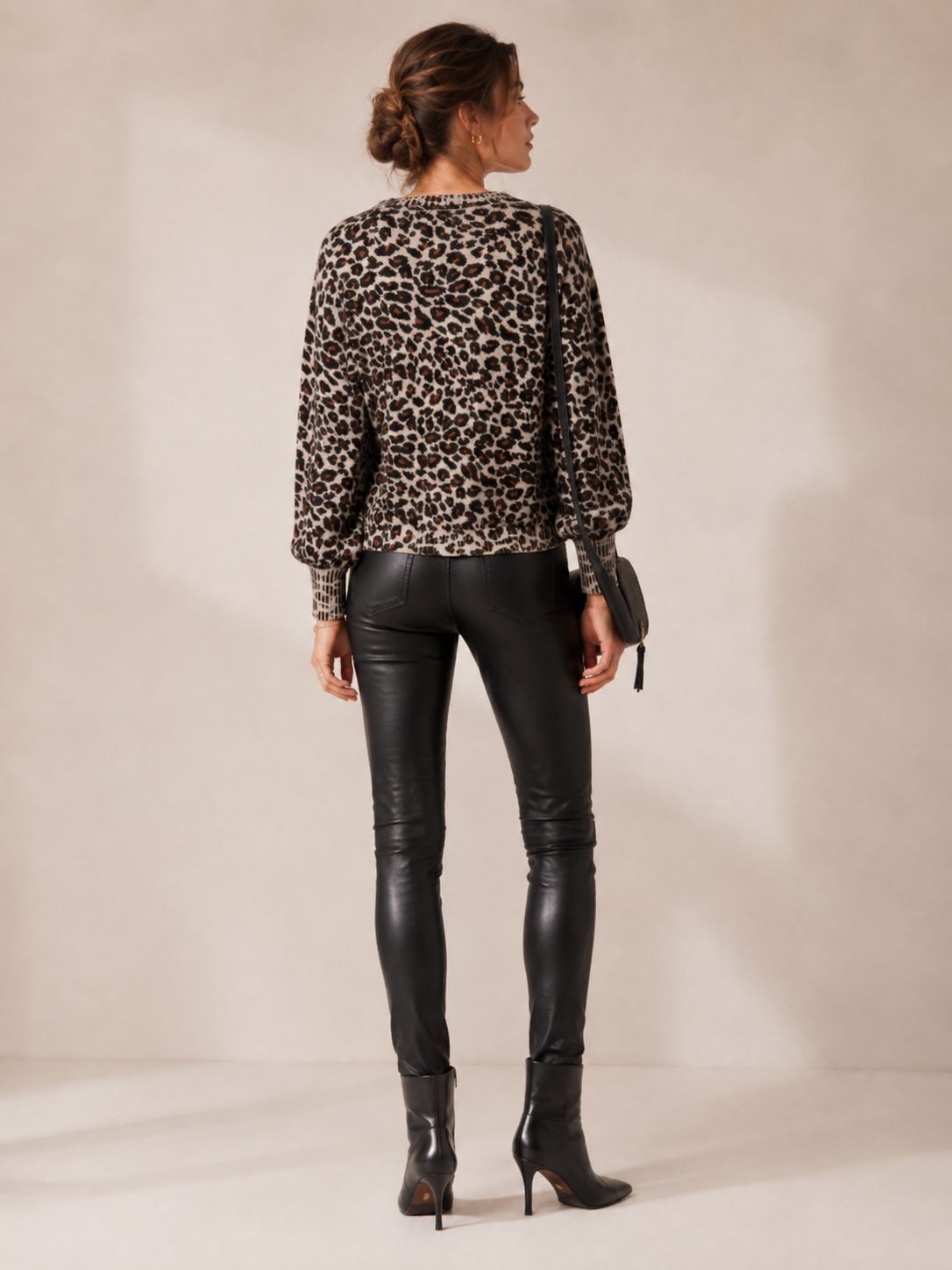 Statement-Strickjacke „Leo“ Beige | Braun