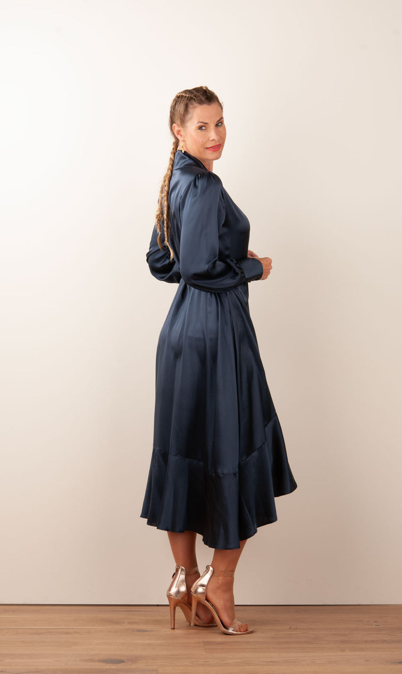 Wickelkleid „Vitah“ Dunkelblau