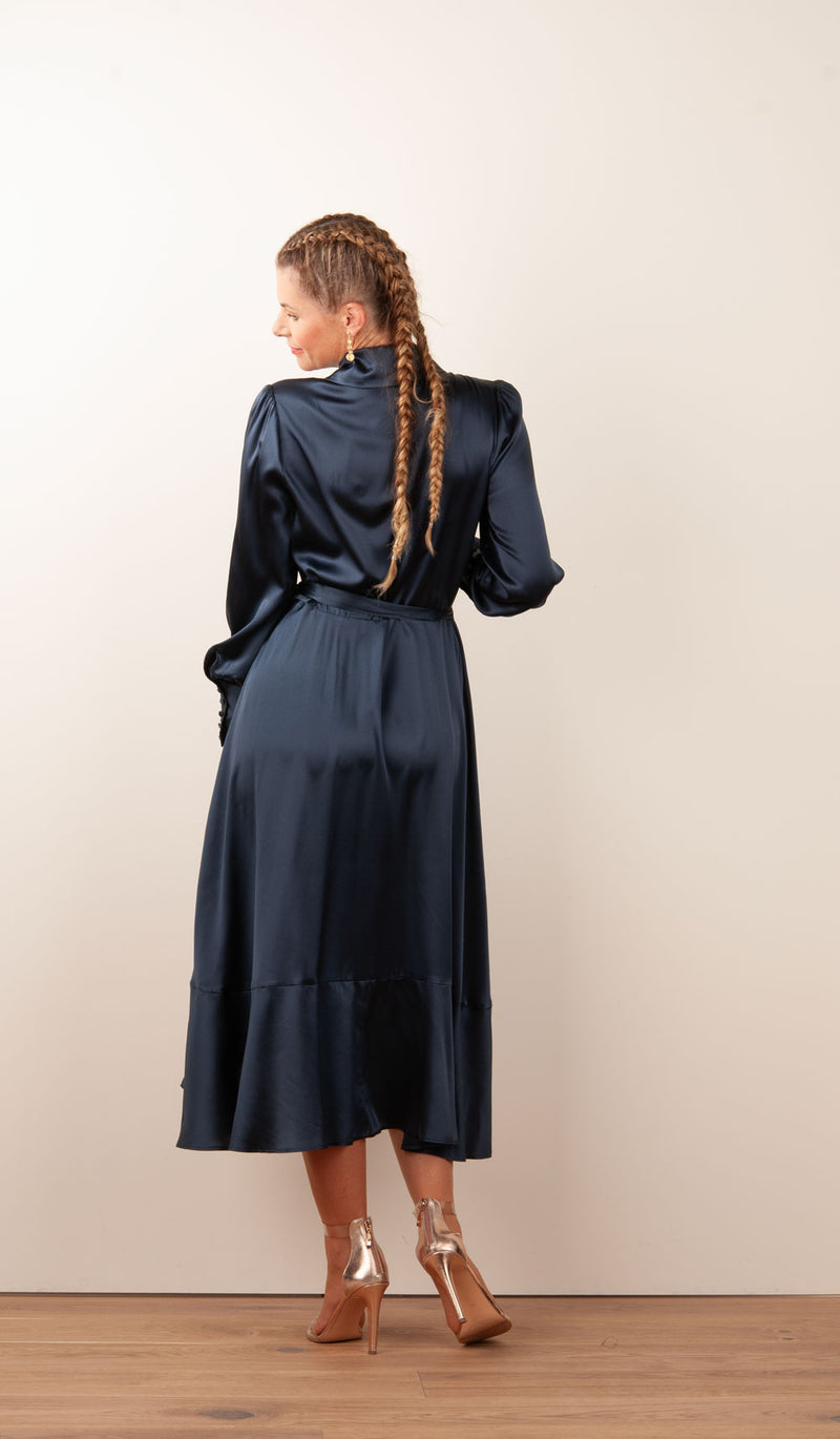 Wickelkleid „Vitah“ Dunkelblau