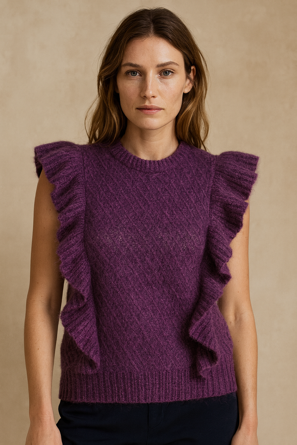Pullunder „Mitze“ Melange Lila
