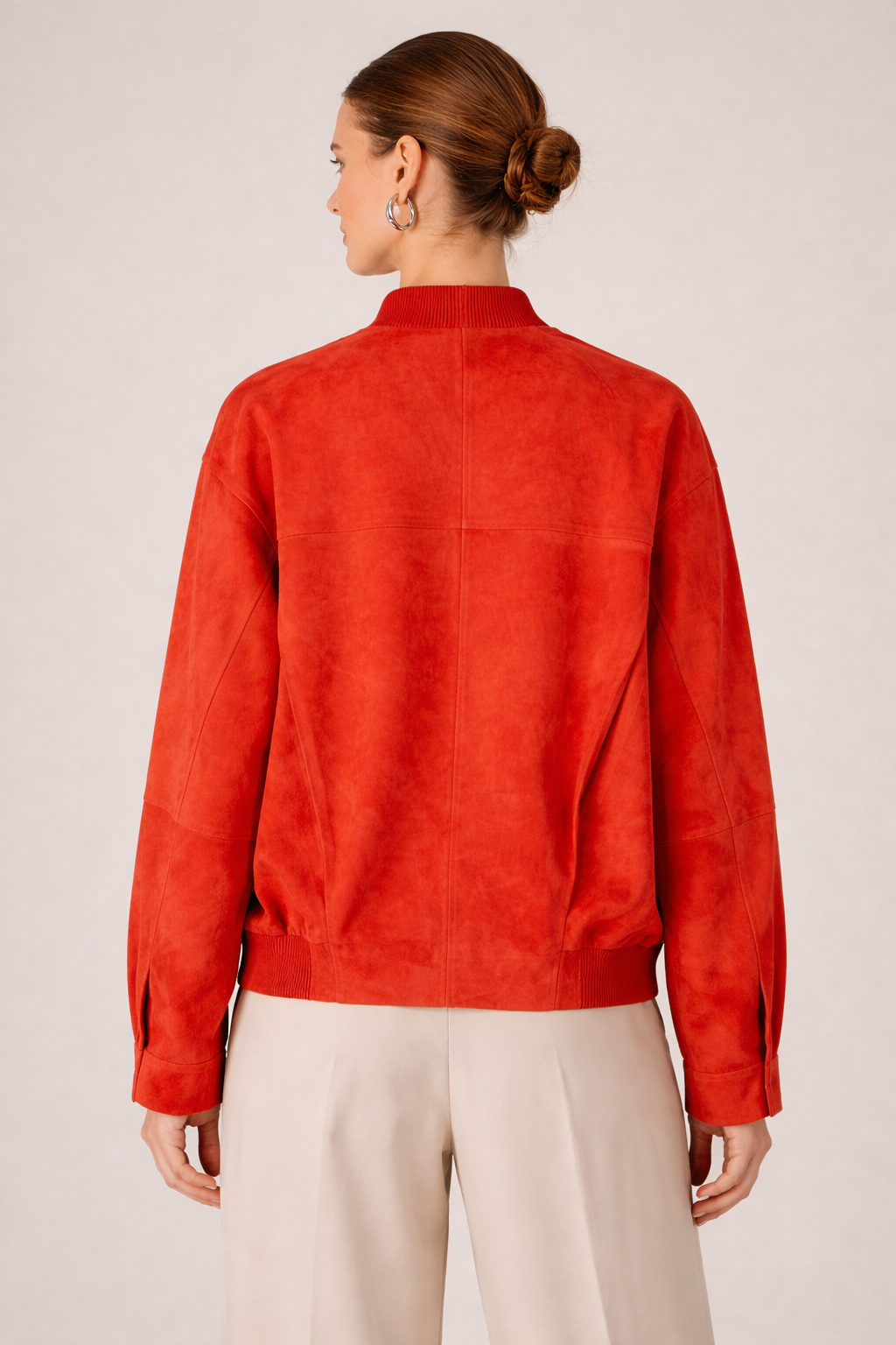 Lederblouson Fire Red