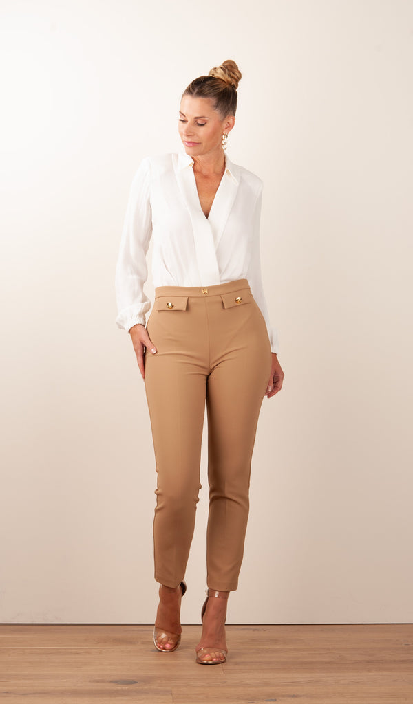Body-Bluse „Daily“ Weiß