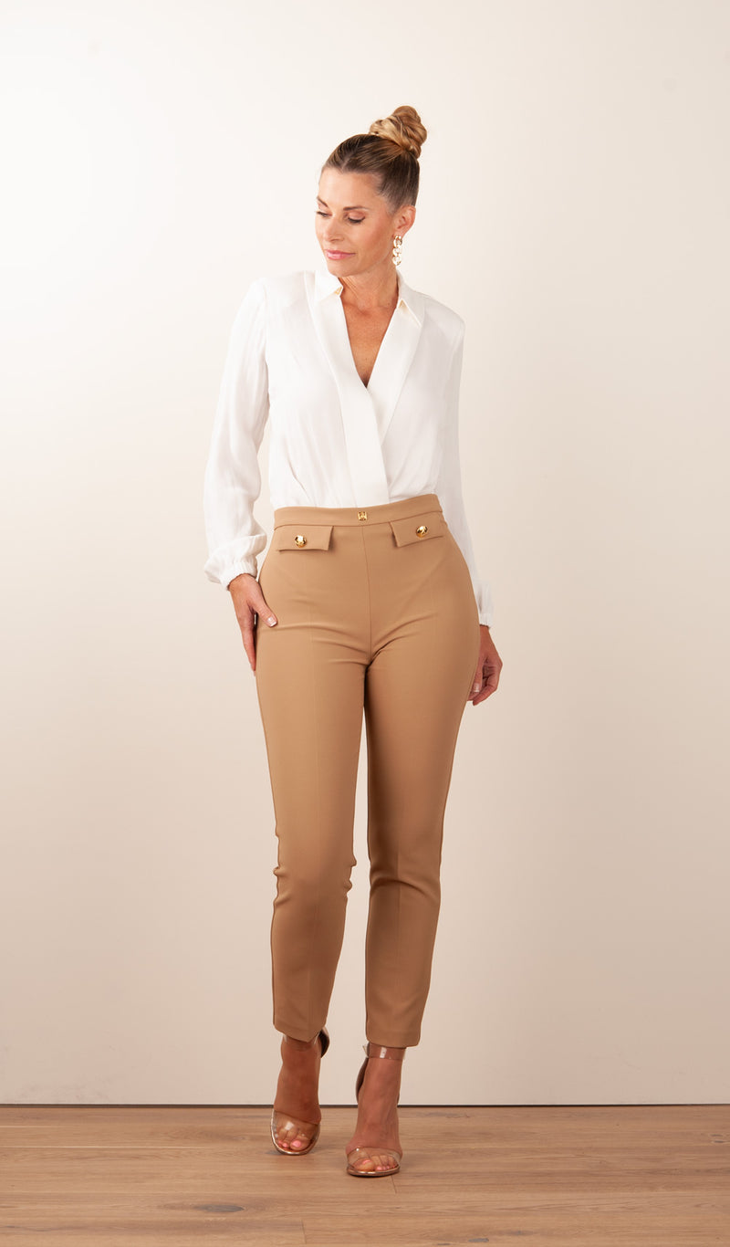 Body-Bluse „Daily“ Weiß