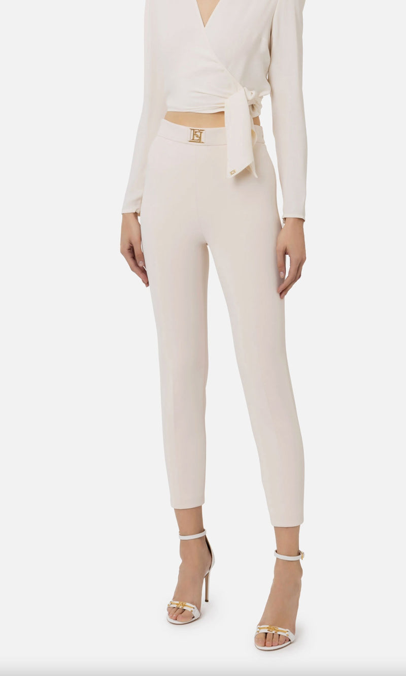 Elisabetta Franchi Hose Hellbeige