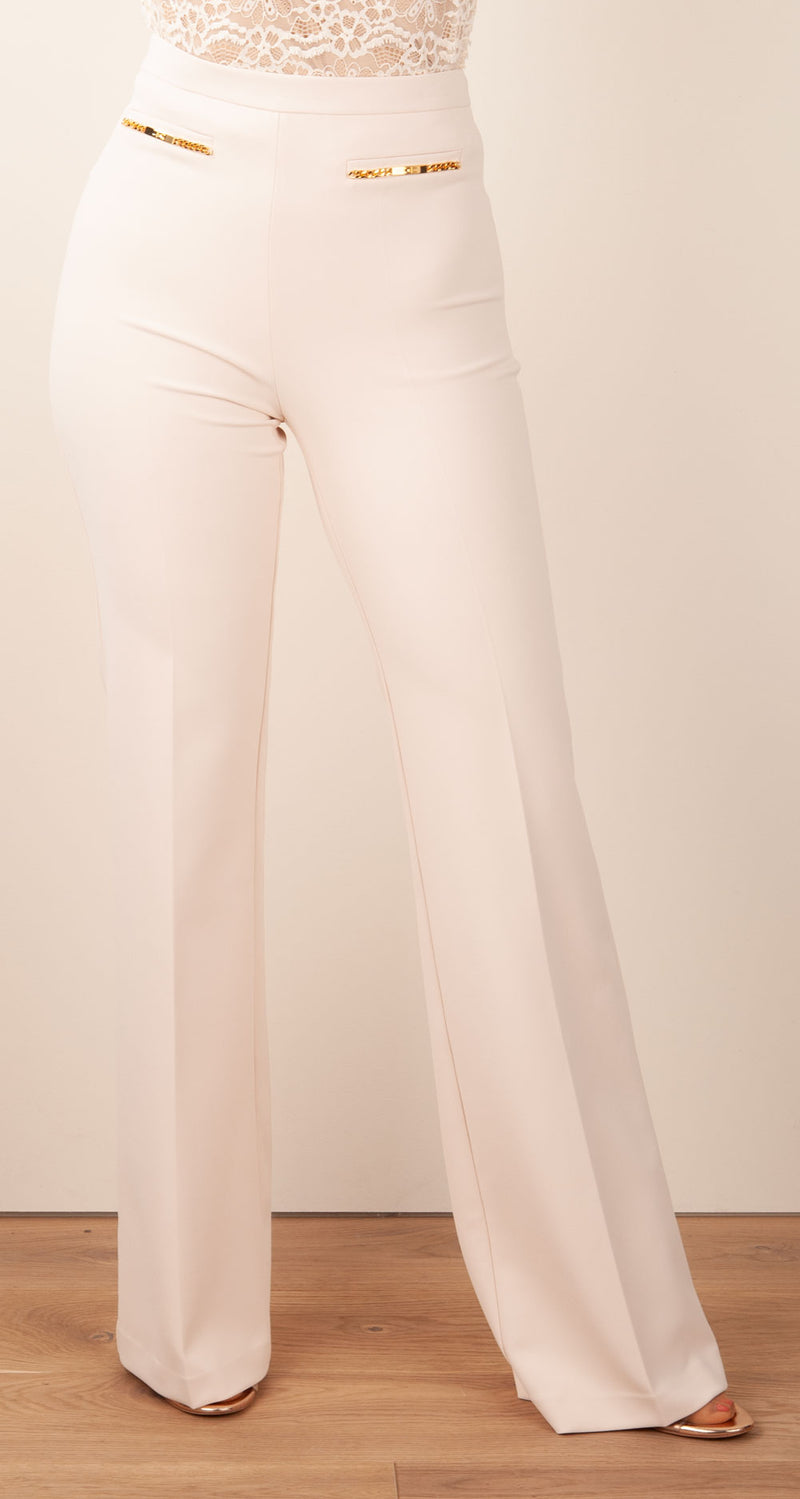 Hose „Burro Straight“ Beige