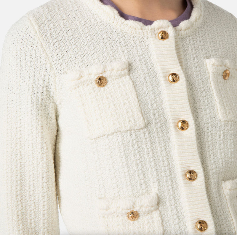 Strickjacke Creme