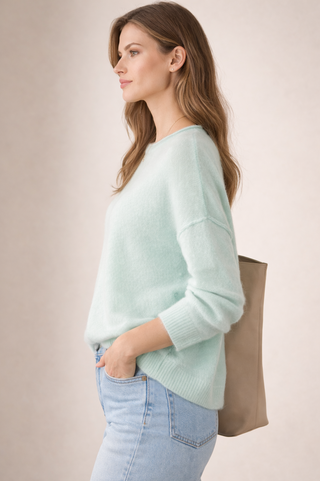 Alpaka-Wohlfühl-Pullover Mint / Pastellgrün