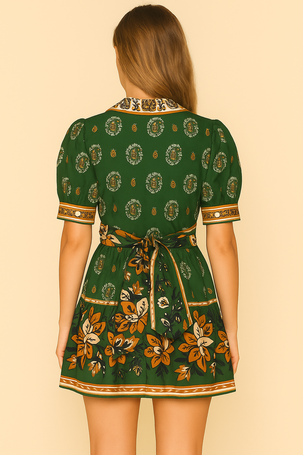 Kleid Dunkelgrün | Multicolor