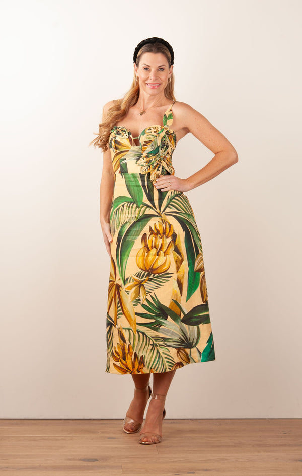 Kleid Gelb | Grün