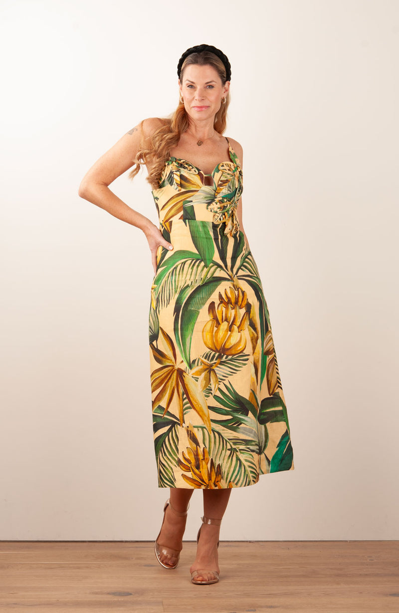 Kleid Gelb | Grün