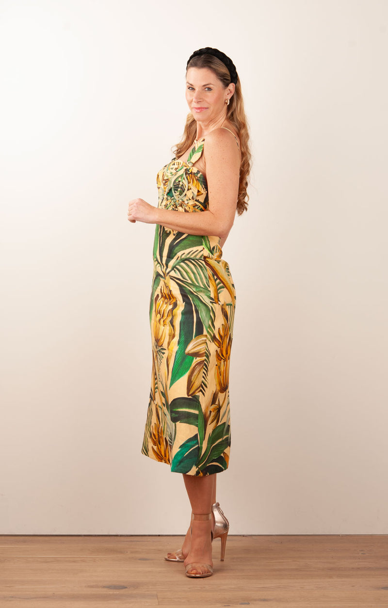 Kleid Gelb | Grün