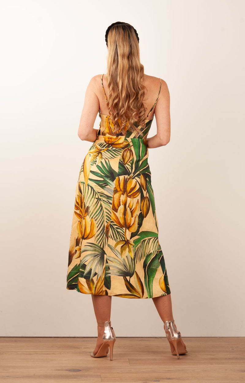 Kleid Gelb | Grün