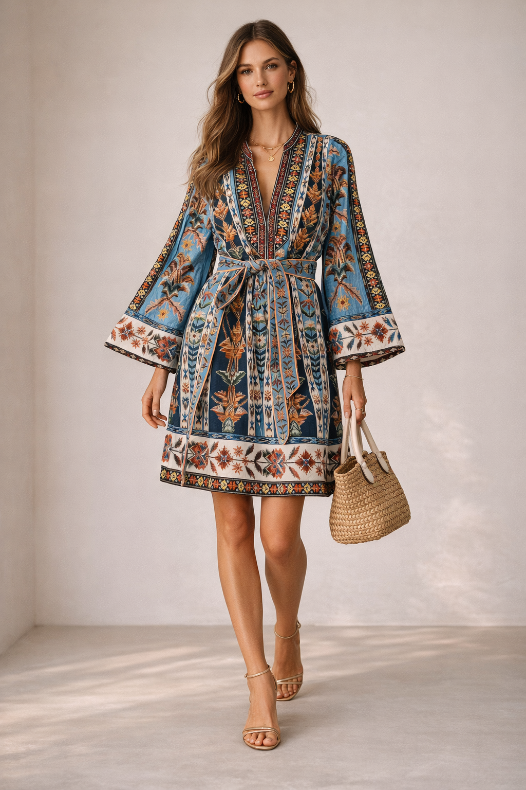 Kleid Blau | Multicolor