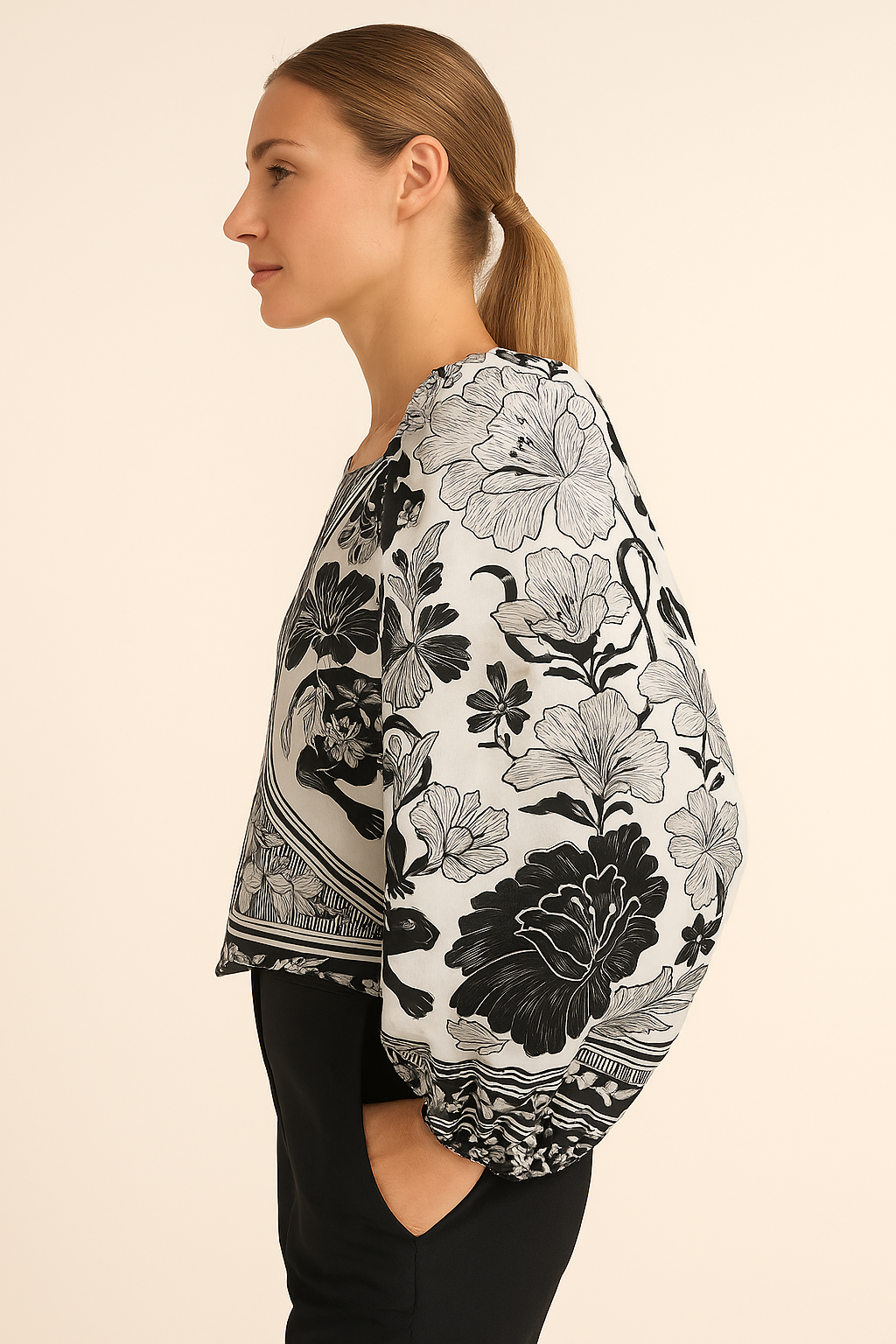 Shirt Schwarz | Weiß