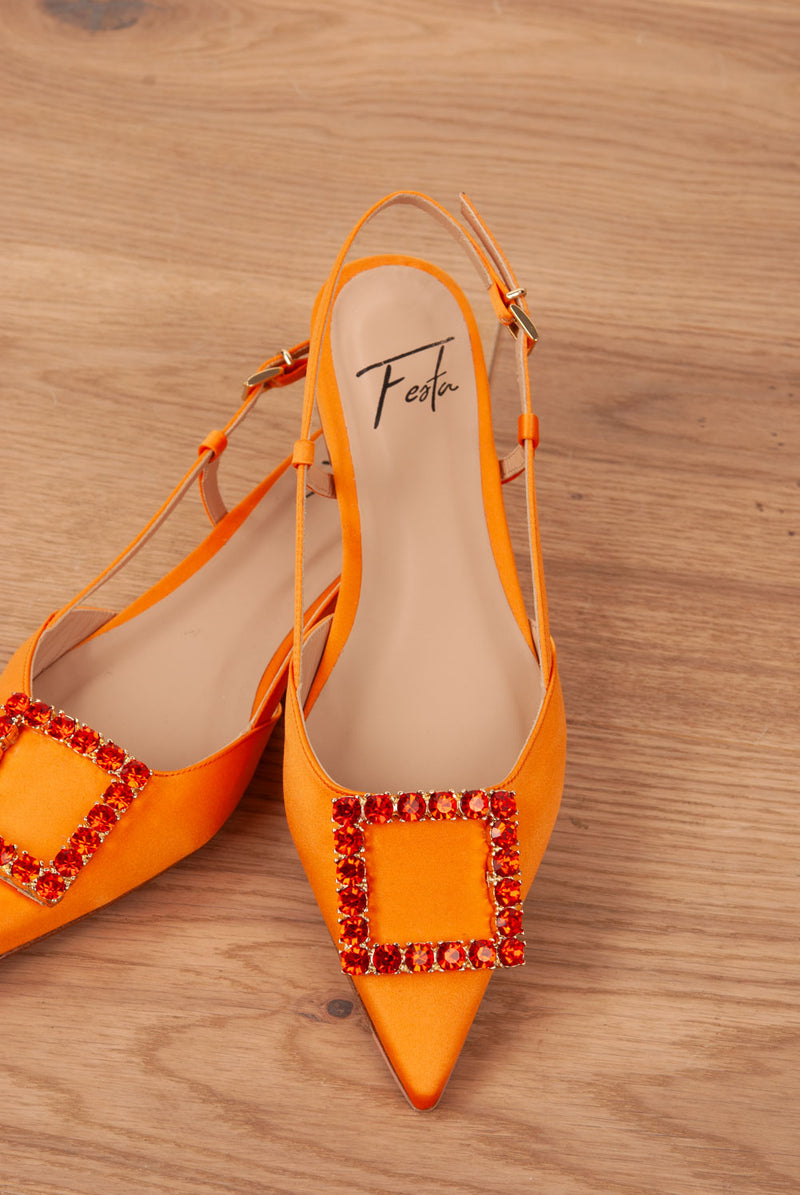 Slingpumps Orange