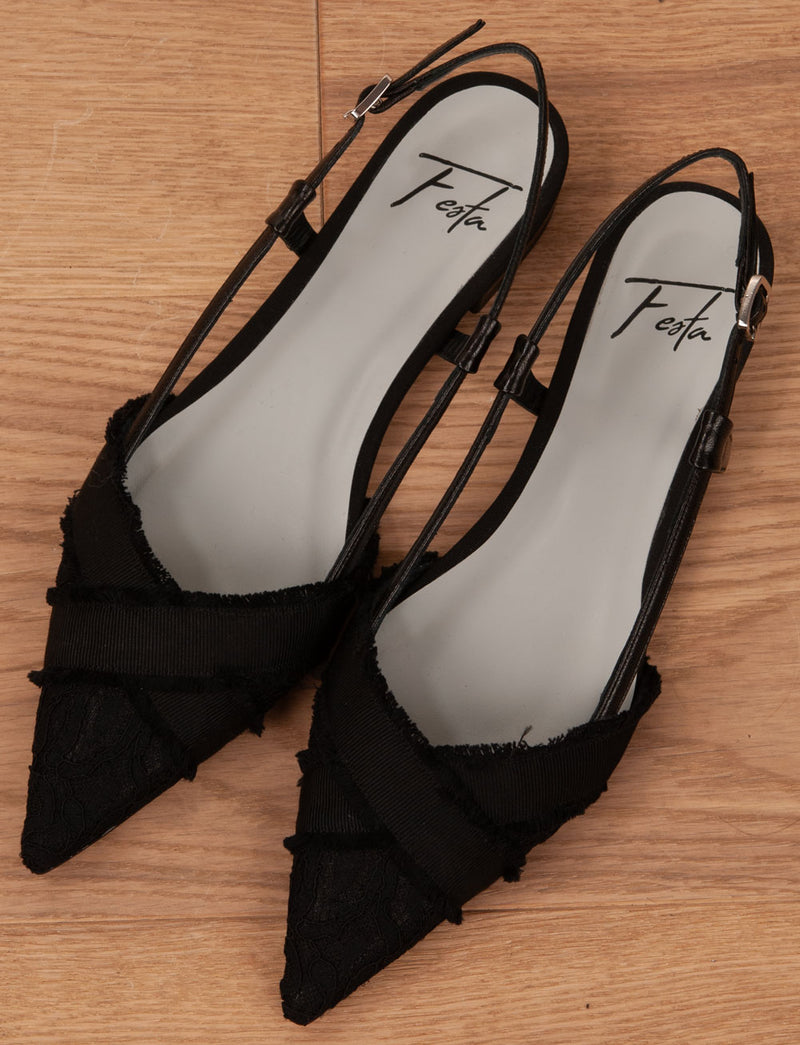 Slingpumps Schwarz