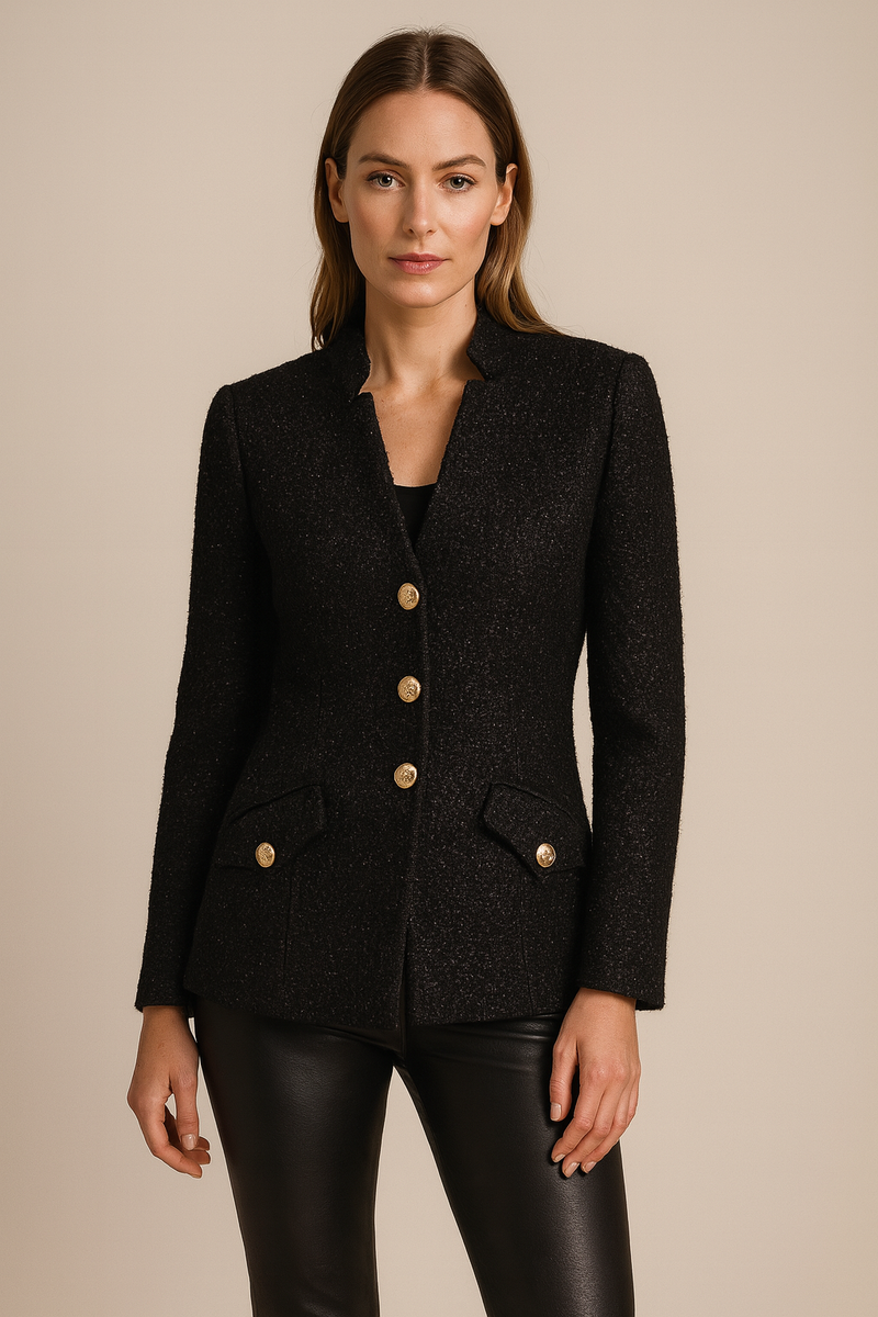 Eleganter Blazer „Lurex“ Schwarz