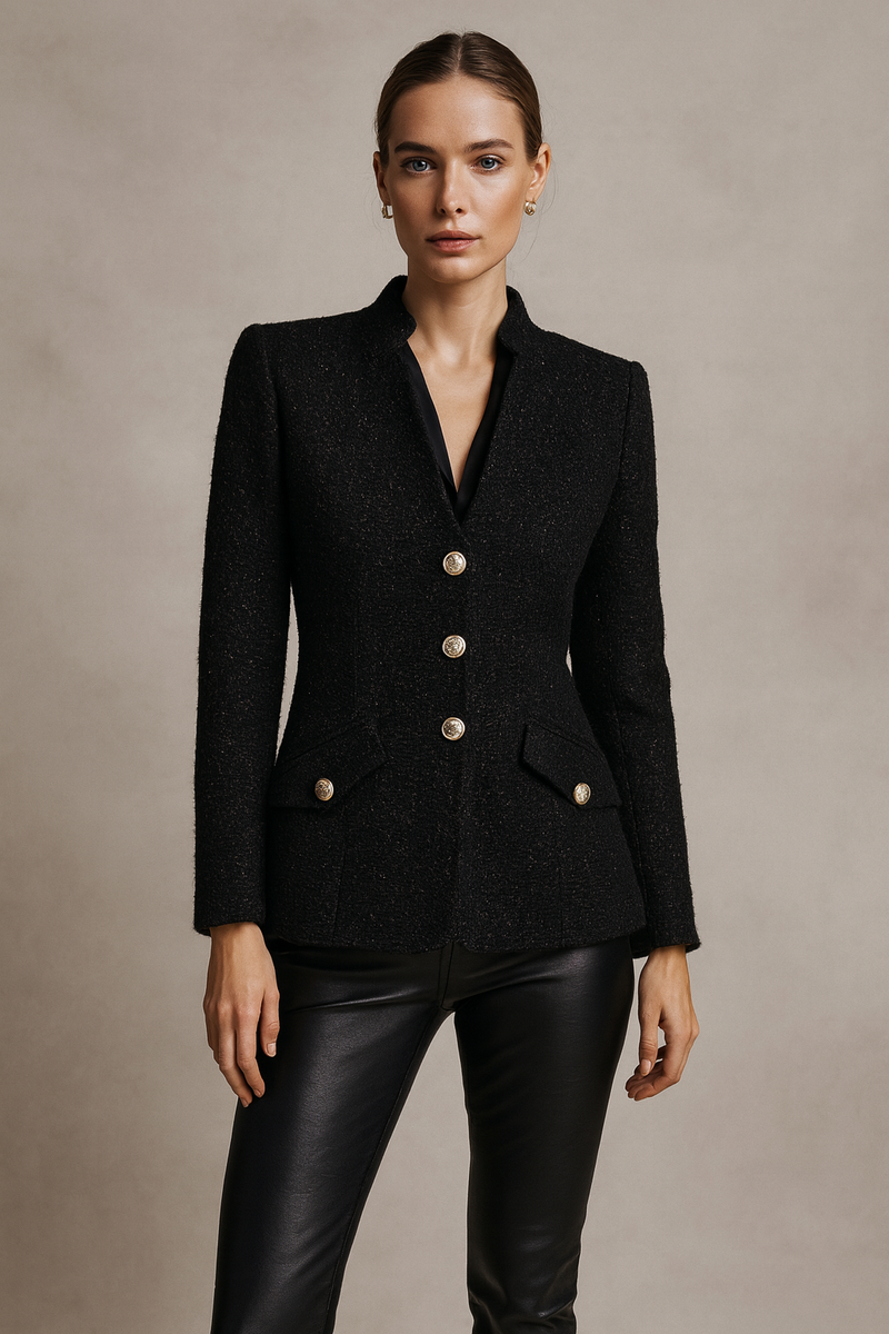 Eleganter Blazer „Lurex“ Schwarz