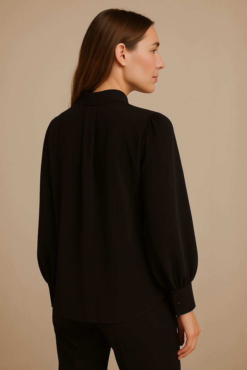 Seiden Bluse Schwarz
