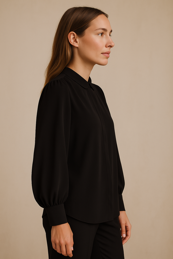 Seiden Bluse Schwarz