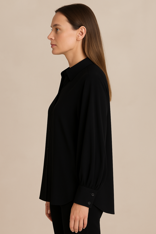 Seiden Bluse Schwarz