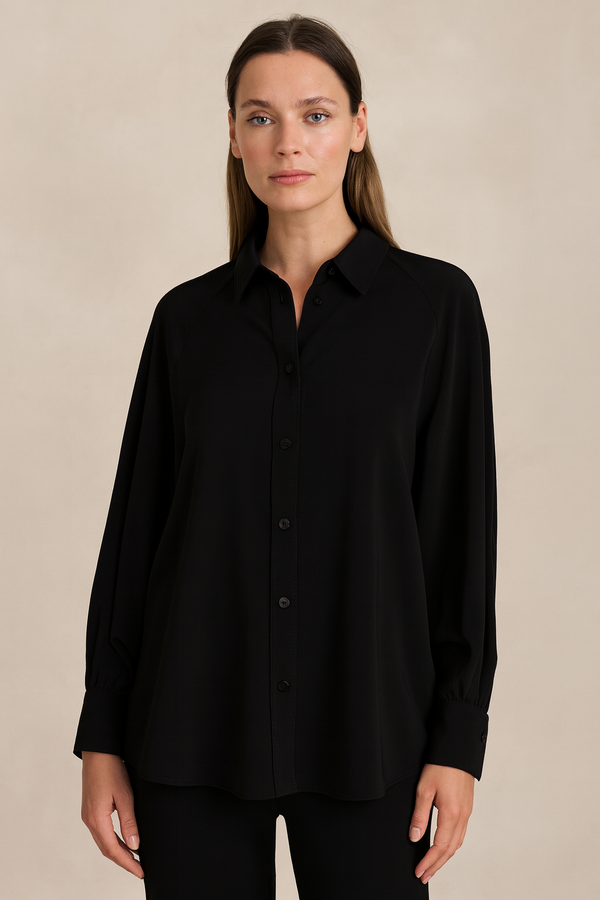Seiden Bluse Schwarz