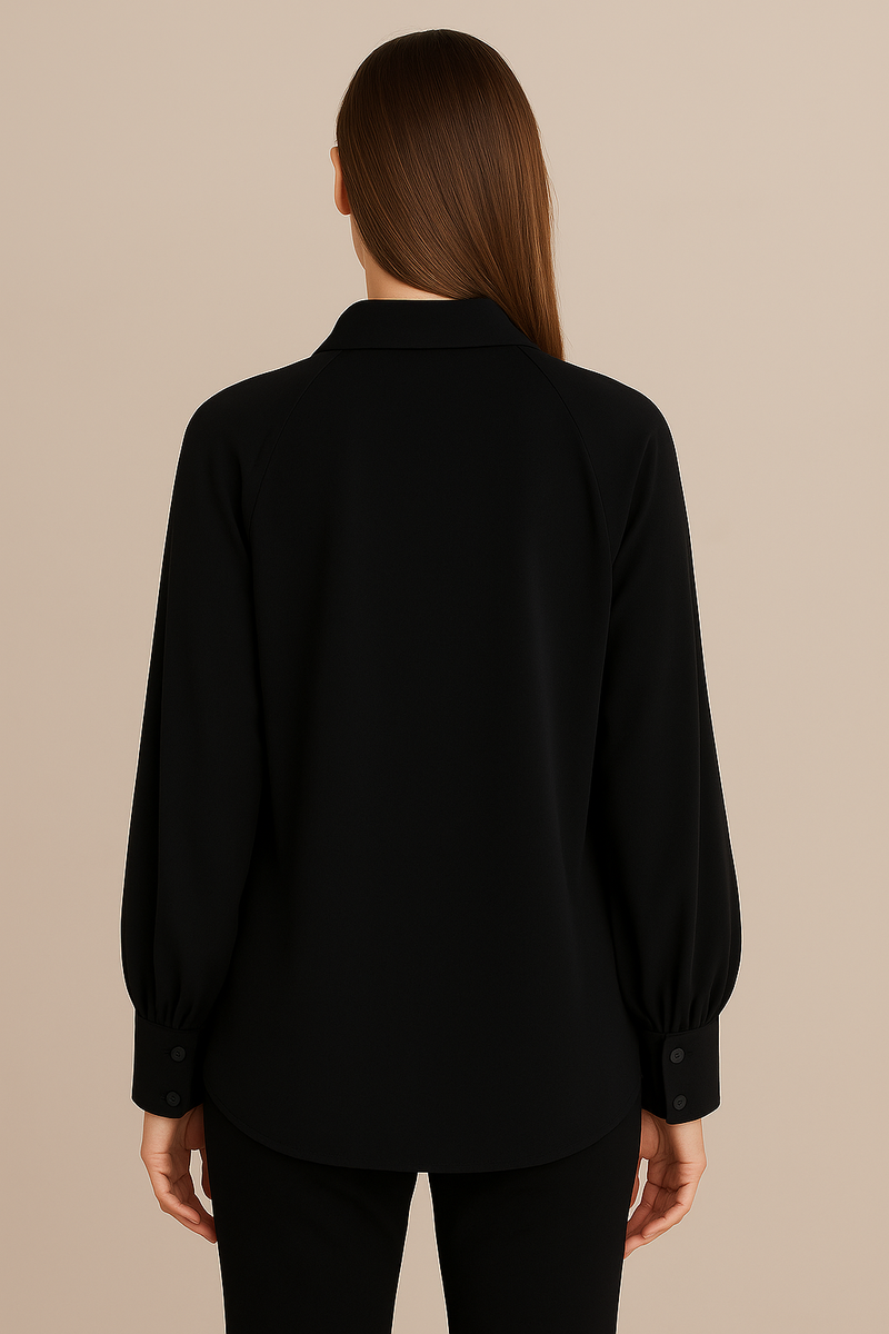 Seiden Bluse Schwarz
