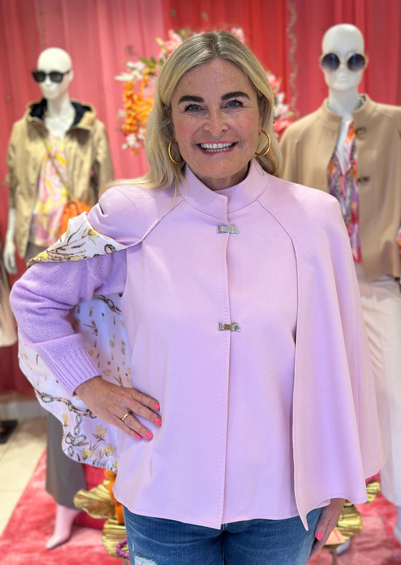 Cape / Jacke Flieder / Rosa