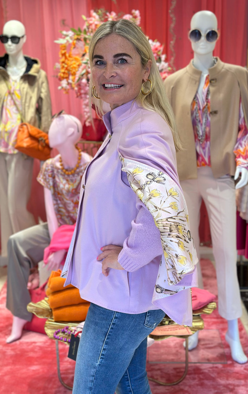 Cape / Jacke Flieder / Rosa