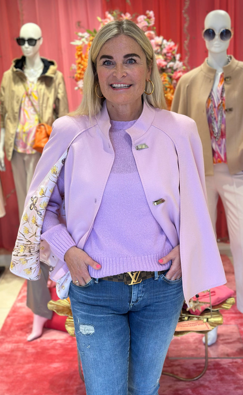 Cape / Jacke Flieder / Rosa