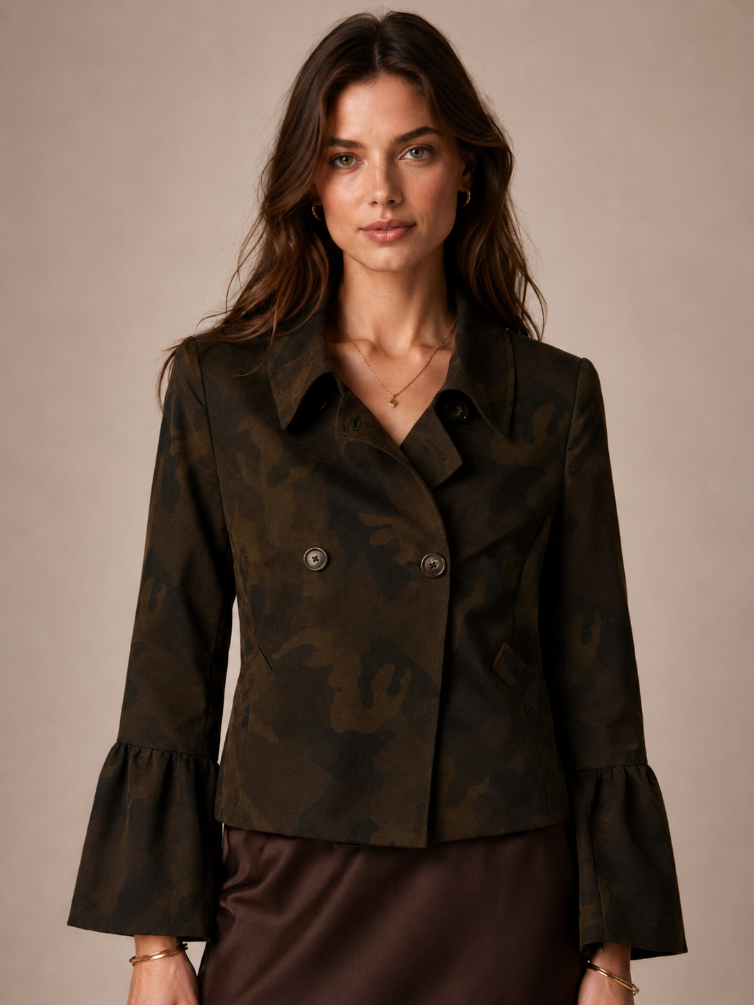 Urbane Coolness Jacke „Camouflage“ Grün | Dunkelgrün