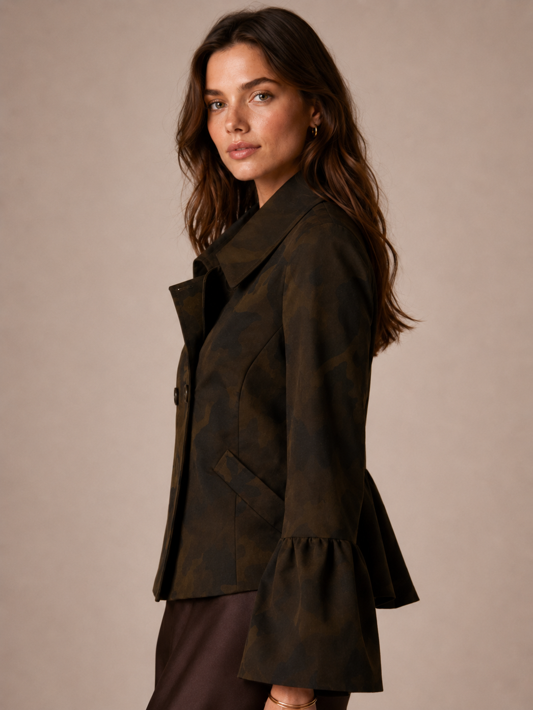 Urbane Coolness Jacke „Camouflage“ Grün | Dunkelgrün