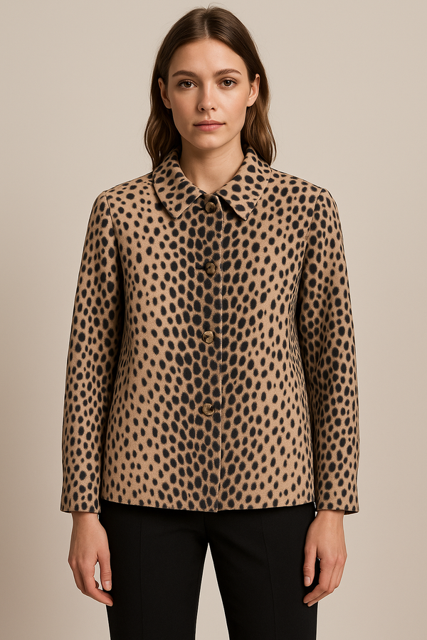 Jacke „Leo“ Beige | Braun