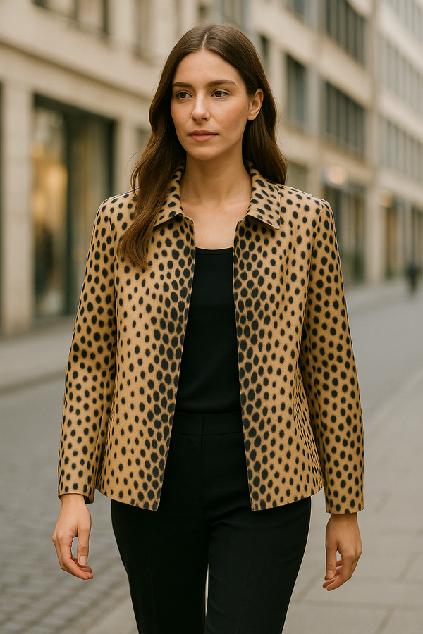Jacke „Leo“ Beige | Braun
