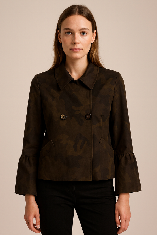 Jacke „Camouflage“ Grün | Dunkelgrün
