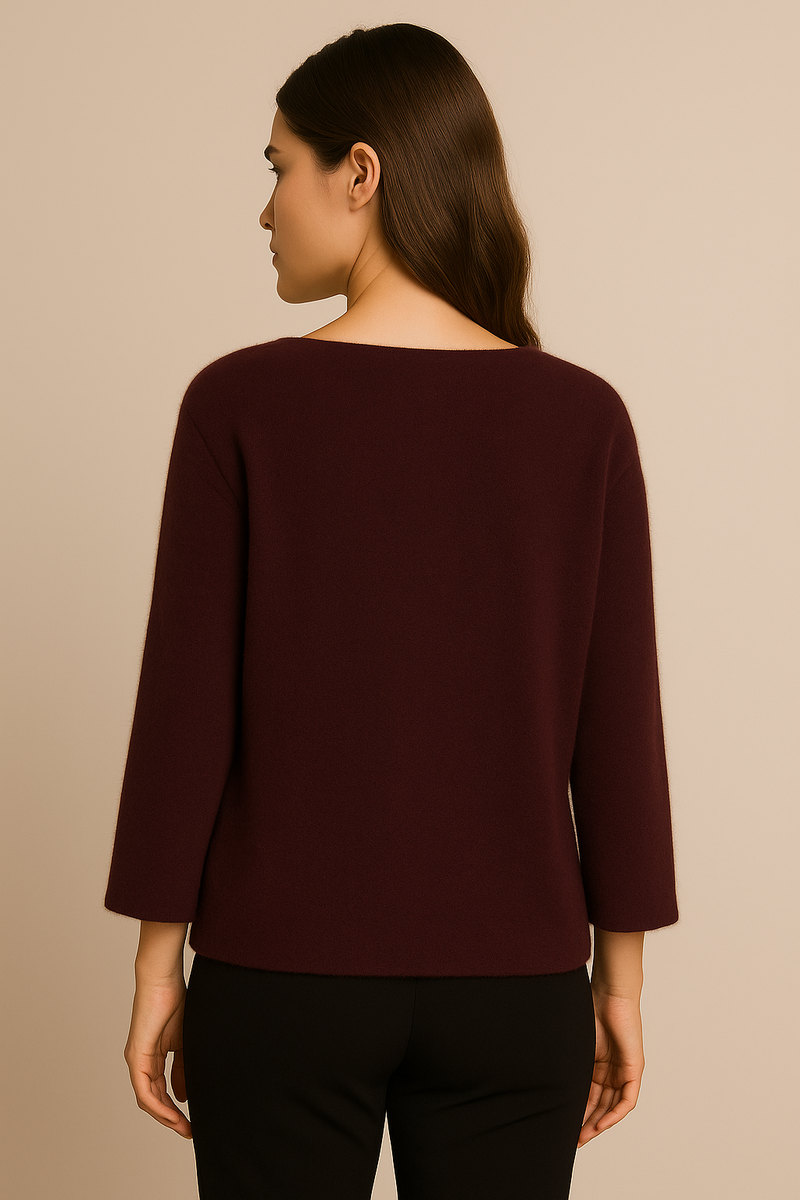 Kaschmir Pullover „Fell-Optik“ Barolo