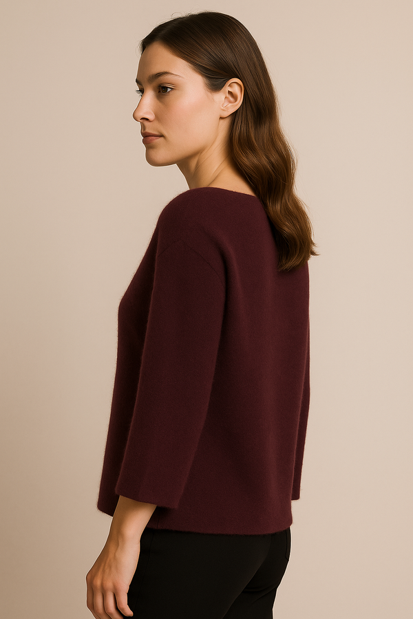 Kaschmir Pullover „Fell-Optik“ Barolo