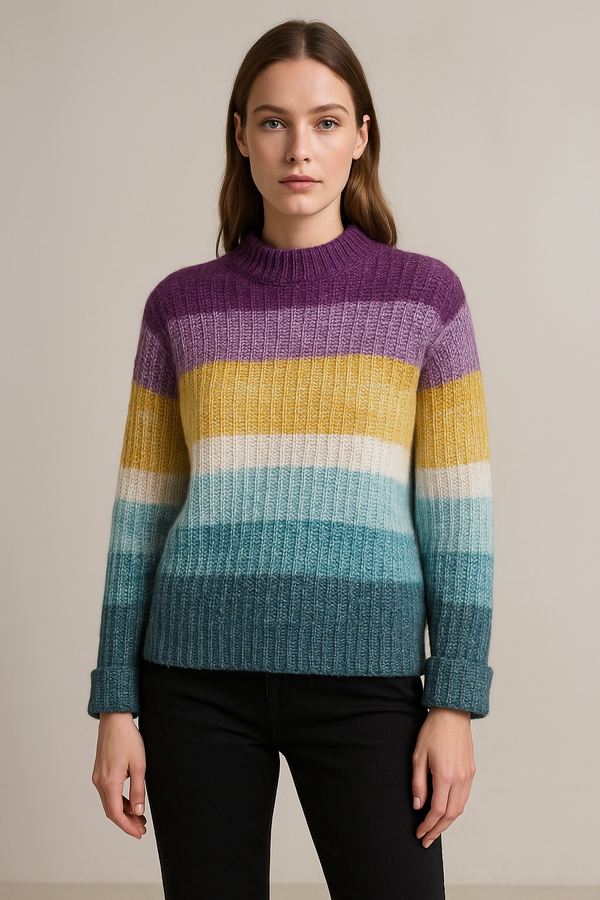 Pullover „Blockstreifen“ Multicolor